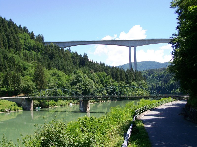 Die alte und die neue Draubrücke